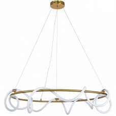 Φωτιστικό Κρεμαστό LED 60W 230V 4800lm 3000Κ Θερμό Φως σε Χρυσαφί 6017-B-GL